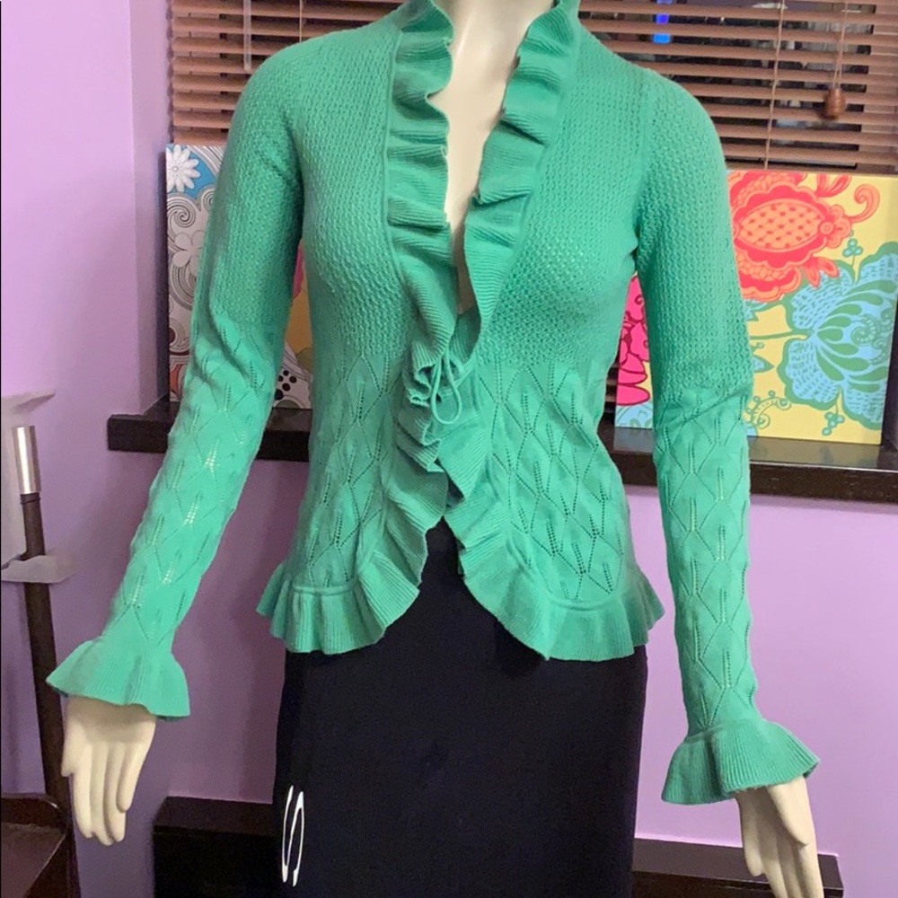 Designer knit cardigan Small